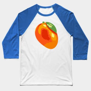 Minimalist Abstract Nature Art #56 Mango Baseball T-Shirt